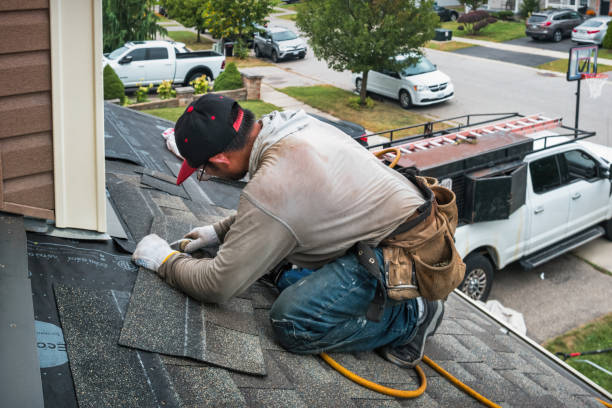 Professional Flat Roof Repair technician working in Austinville, VA